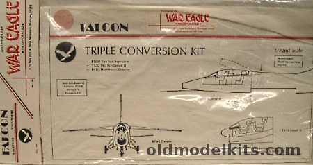 Falcon 1/72 Triple Conversion - F-100F / TA-7C / RF-8G Bagged plastic model kit